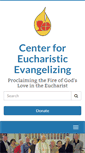 Mobile Screenshot of eucharisticevangelizing.com