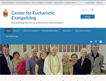 Tablet Screenshot of eucharisticevangelizing.com